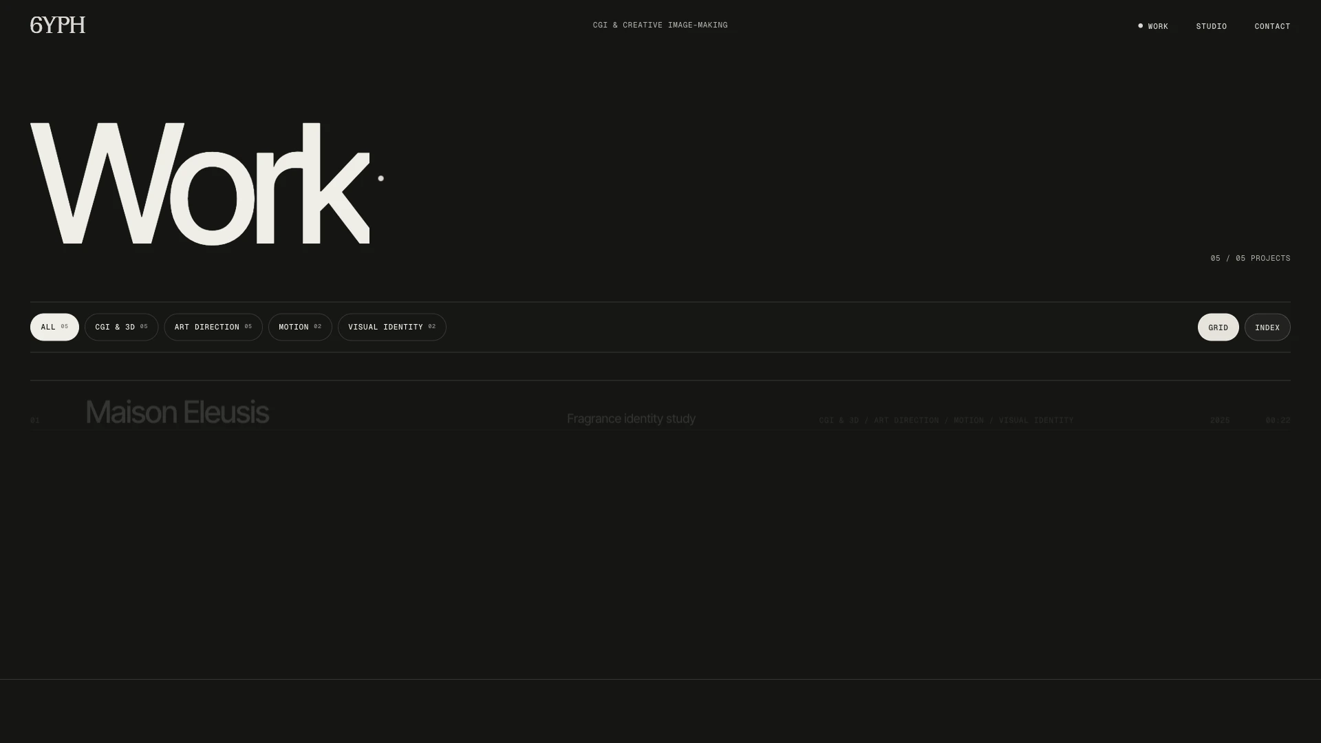 6YPH work index in its editorial list view