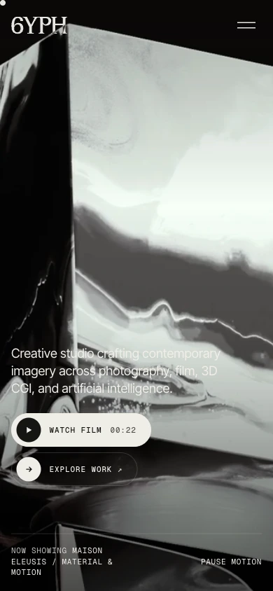 6YPH homepage on mobile