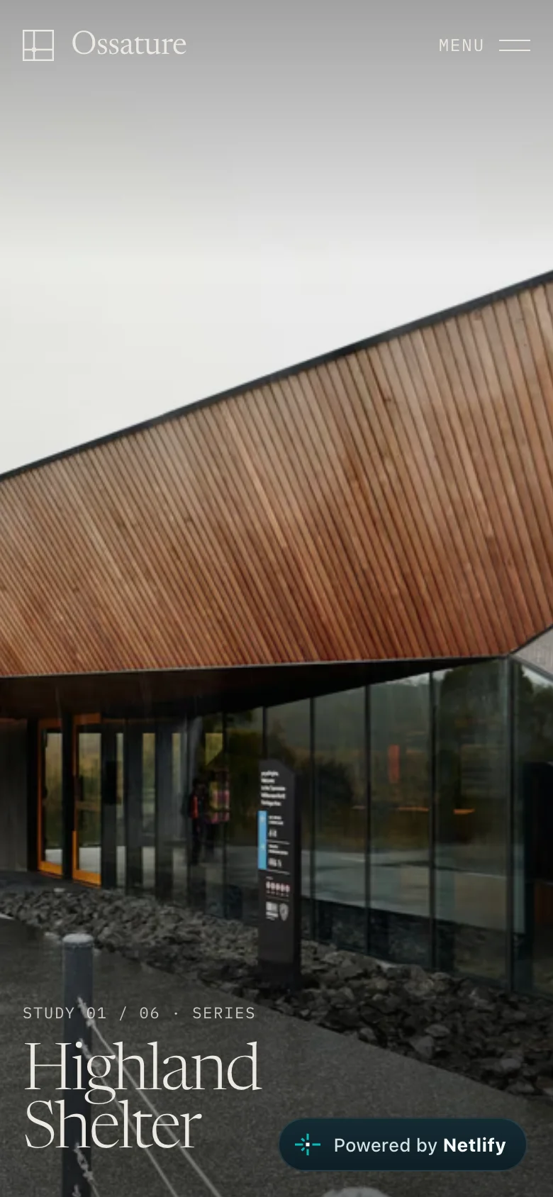 Highland Shelter study opening on mobile